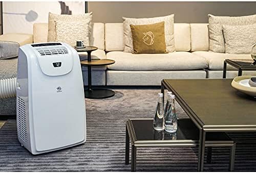 14000 BTU Portable Air Conditioner with Dehumidifier White