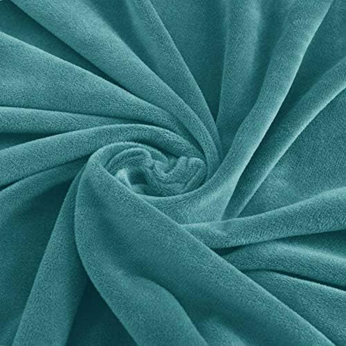 Velvet Armless Chair Covers Peacock Blue Luxury Slipcovers