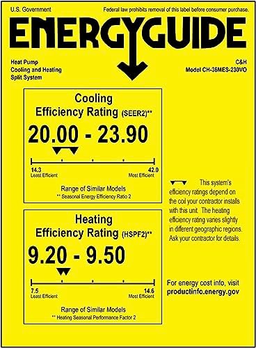 Cooper Hunter 36000 BTU Dual 2 Zone Mini Split AC Heating System