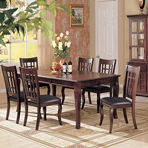 YISUN Chair Seat Covers Set of 6 PU Leather Waterproof Dining Room Slipcovers