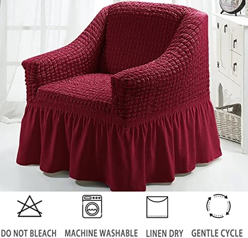 Jeloris Stretch Armchair Slipcover with Skirt