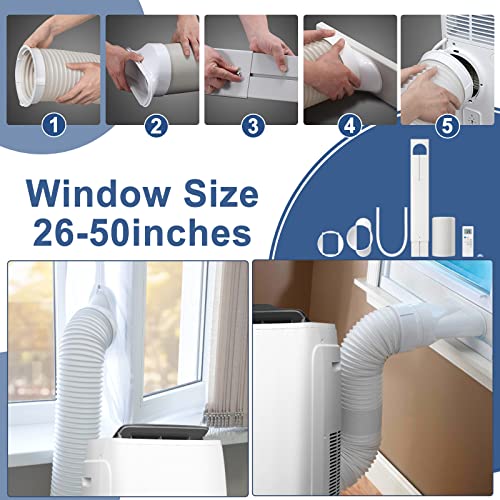 Antarctic Star 3-in-1 12000BTU Portable Air Conditioner Window Kit