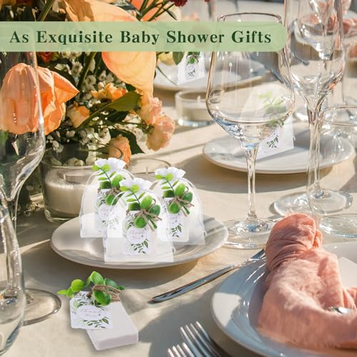 50PCS Natural Eucalyptus Soap Wedding Favor with Cards