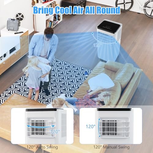 DORTALA 8000 BTU Portable Air Conditioner with Fan and Dehumidifier