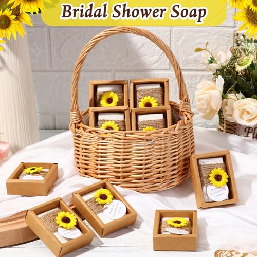 20 Pcs Handmade Sunflower Scented Soap Wedding Favors