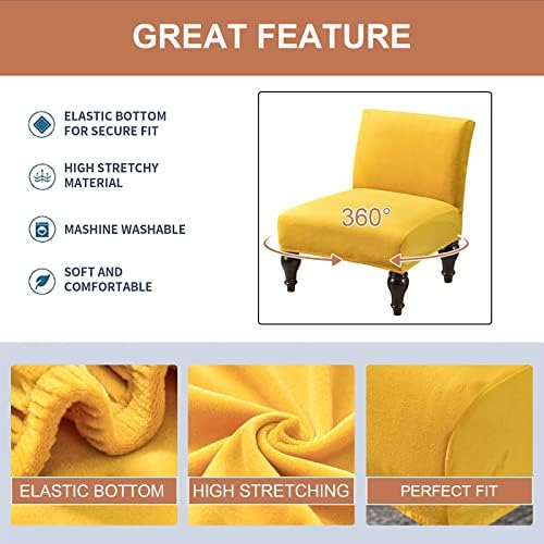 Eco-Ancheng Removable Armless Chair Slipcover
