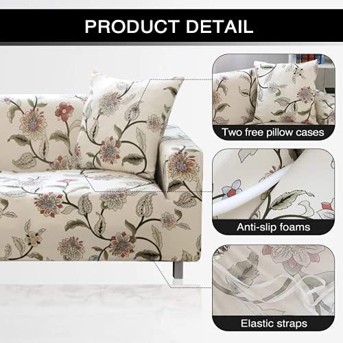Lamberia Printed Sofa Cover for 3 Seater Couch
