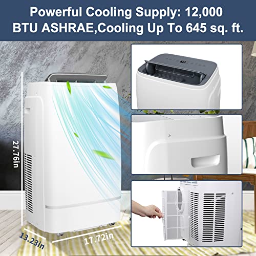 Antarctic Star 3-in-1 12000BTU Portable Air Conditioner Window Kit