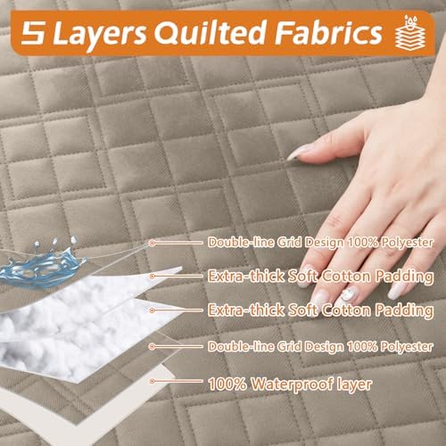 Waterproof Corner Sectional Couch Cover for Dogs