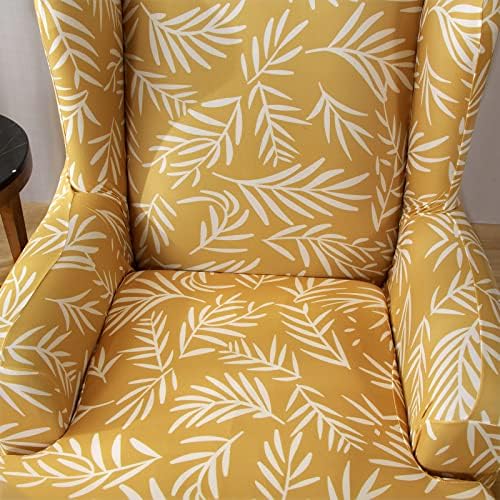MIFXIN 2-Piece Wingback Chair Slipcovers with Cushion Cover