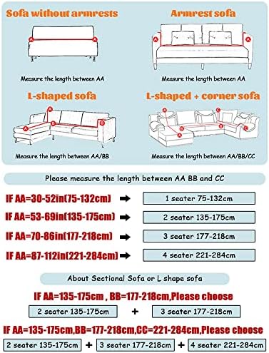 Shukii Stretch Sofa Covers with 1 Pillowcase Universal Fit 3-Seater
