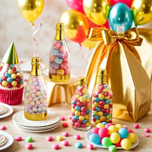 20pcs Golden Decorative Party Favor Bottles