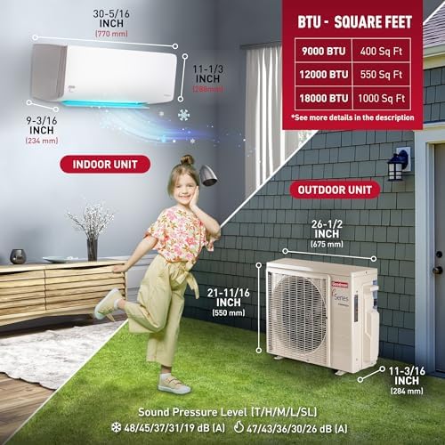 Goodman e-Series 9000 BTU Mini Split AC Heat Pump