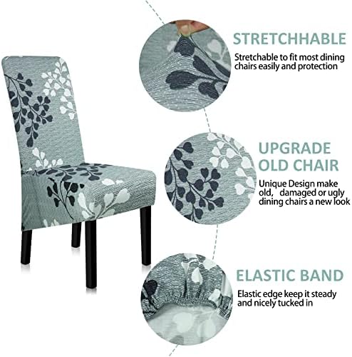Stretch Dining Chair Covers Set of 4 Soft Spandex