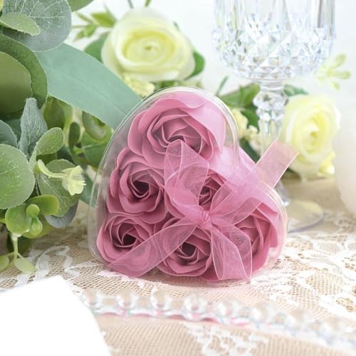 Efavormart 4 Pack Dusty Rose Scented Soap Party Favors