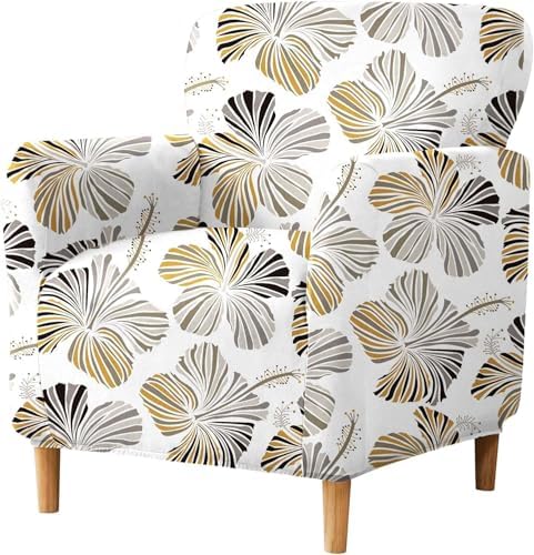 KINGNAM Armchair Slipcover with Elastic Bottom and Arms