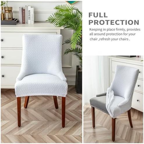Wingback Chair Cover Stretch Slipcover with Arm 2PCS