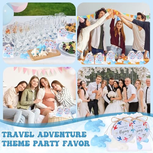 Tondiamo 25 Piece Airplane Soap Favor Gift Set