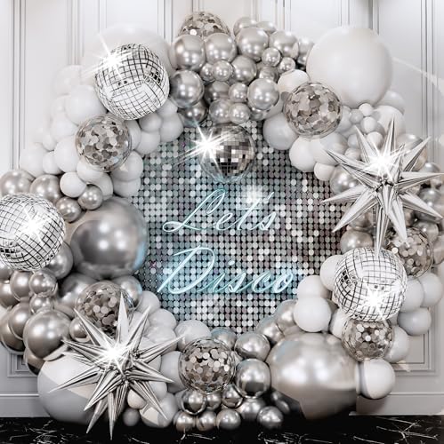 SHERYL DECOR ALL-IN-1 Disco Balloon Arch Kit