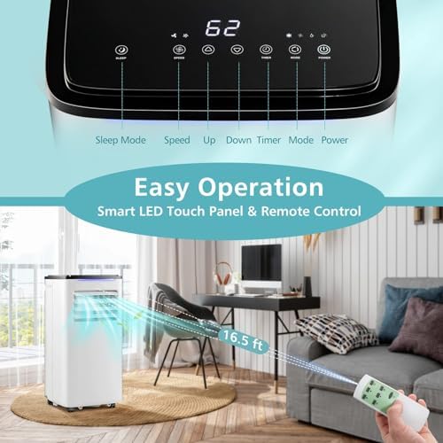 DORTALA 8000 BTU Portable AC 3 in 1 Cooler Fan Dry Unit