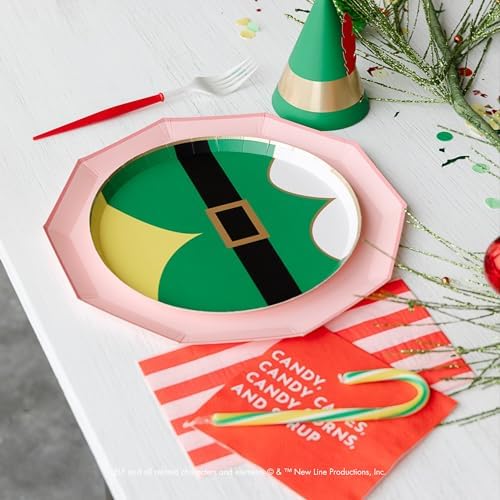 Elf Christmas Plates 825 8 Pack by Bonjour Fete