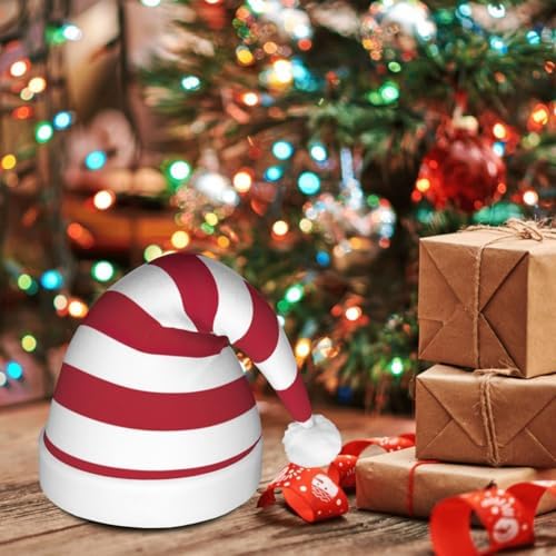 American Flag Christmas Hat with LED Lights