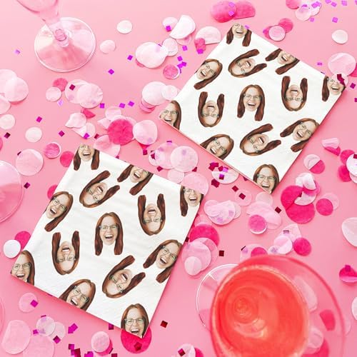 Big Dot of Happiness Custom Fun Face Napkins 50 Count