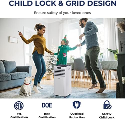 COSTWAY 10000BTU Portable Air Conditioner with Drying and Sleep Mode