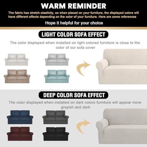 PrinceDeco Stretch Loveseat Sofa Cover