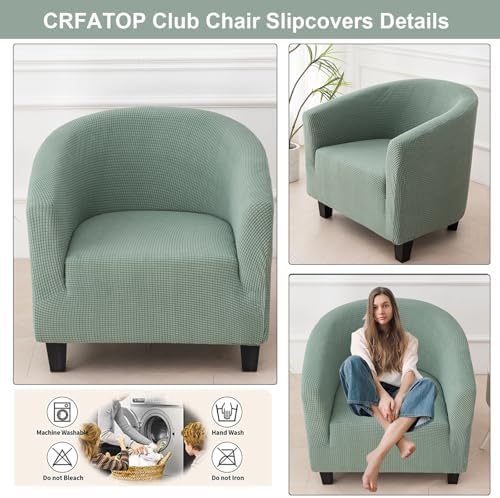 CRFATOP Armchair Slipcover for Living Room Green