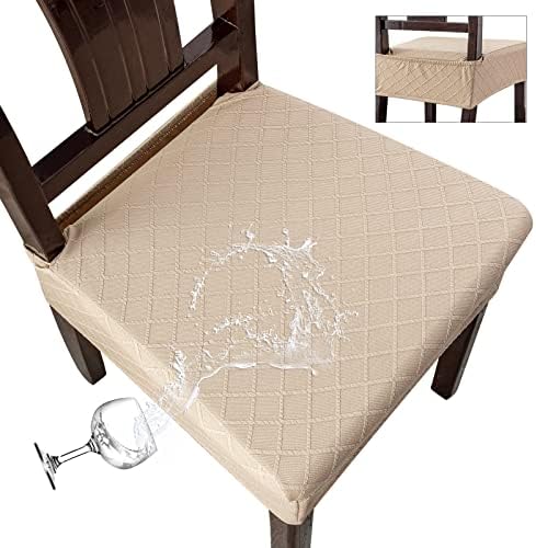 Genina Waterproof Dining Chair Slipcovers for Home and Kitchen