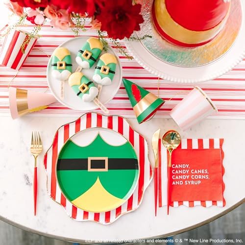 Elf Christmas Plates 825 8 Pack by Bonjour Fete