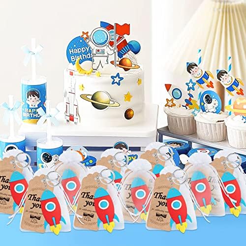 40 Pack Rocket Keyring Party Favor for Kids and Adults