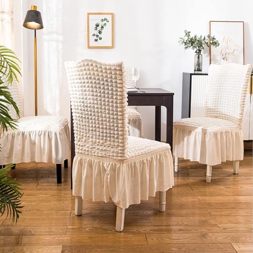 Qubjus Chair Covers Set of 6 for Dining Room