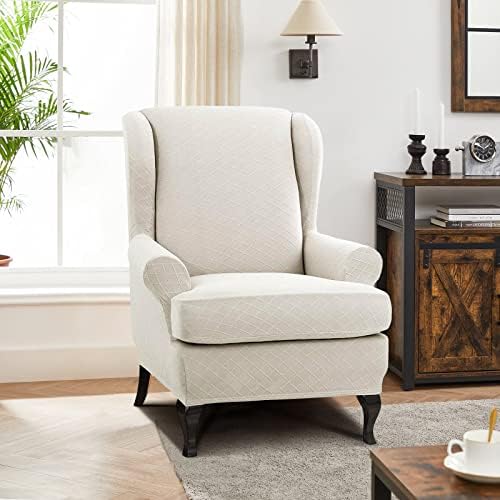 ENOVA FLORAL Wing Chair Slipcovers 2 Piece