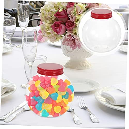 5Pcs Ball Shaped Christmas Candy Jar with Sealing Lids