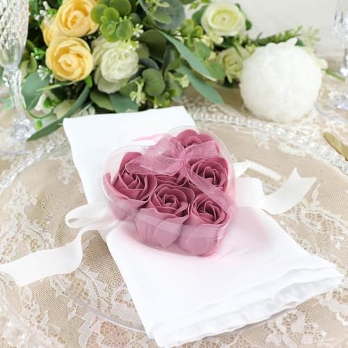 Efavormart 4 Pack Dusty Rose Scented Soap Party Favors