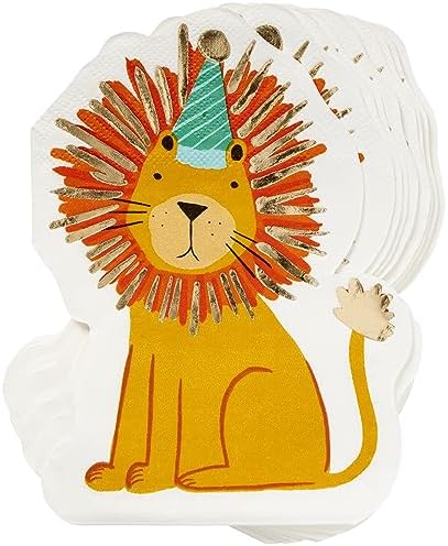 Party Animal Die Cut Lunch Napkins 20 Count Pack