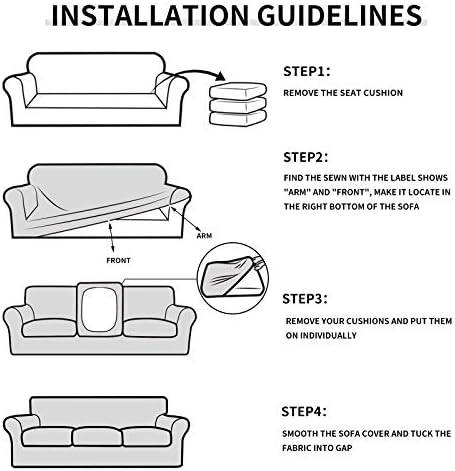 Easy-Going 4 Piece Sofa Cover for Dogs and Kids