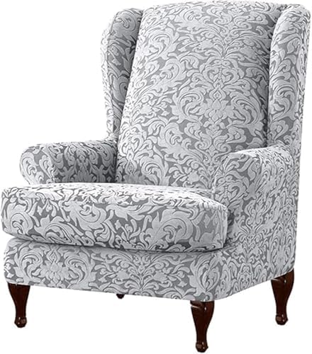 RUIBOBB 2 Piece Wingback Chair Slipcover