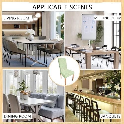 Dining Chair Covers Set of 4 for Home Hotel Banquet