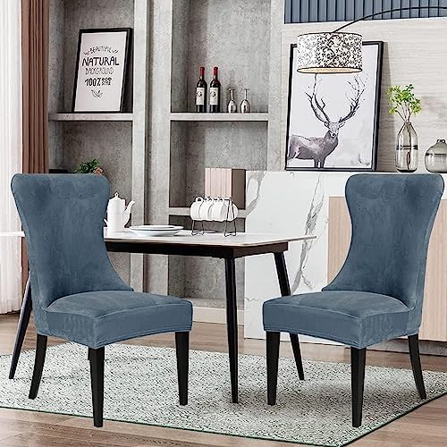 Lovehouse Velvet Wingback Chair Covers 2 Pack
