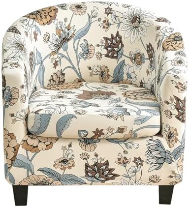 KRFOONN 2 Piece Stretch Chair Slipcover for Club and Tub Chairs