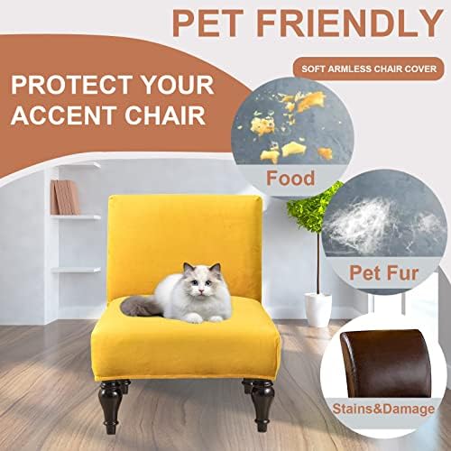 Eco-Ancheng Removable Armless Chair Slipcover