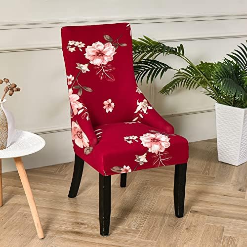 2PCS Stretch Wingback Chair Covers for Dining Room Decor