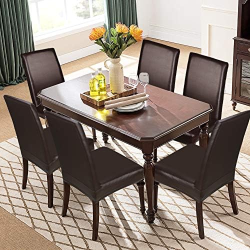 YISUN Dining Chair Covers 4 Pack Deep Coffee