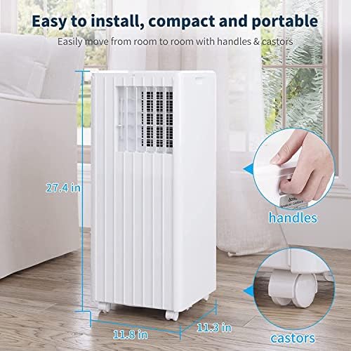 Takywep Portable Air Conditioner 8000 BTUs 350 sqft Window Mount