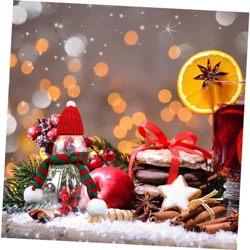 4PCS Christmas Snowman Reusable Beverage Bottles