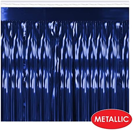 Beistle 1 Ply Metallic Blue Table Skirting 1 Count
