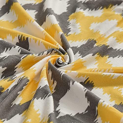 Wing Chair Slipcovers Yellow 2 Piece Geometric Stretch
